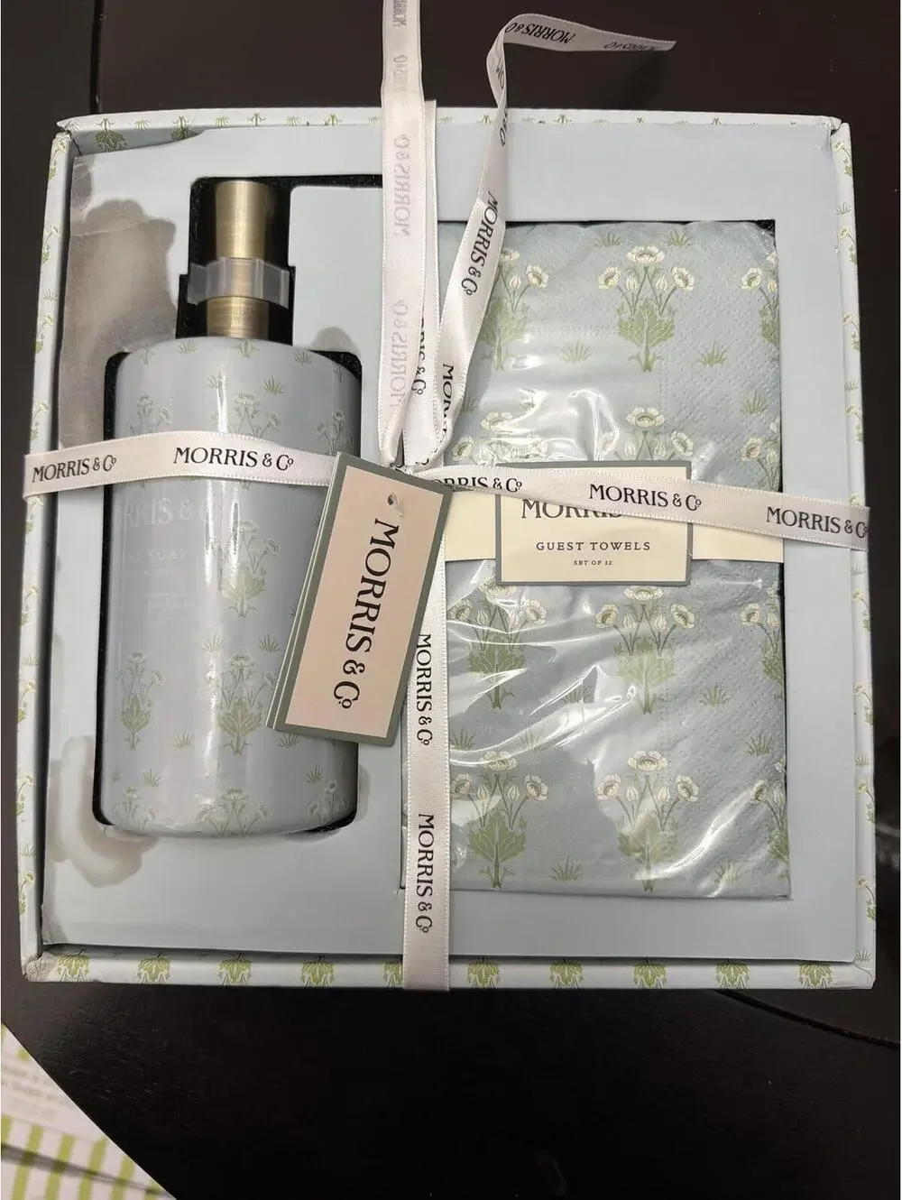 Morris & Co Guest Towels and Hand Soap Set